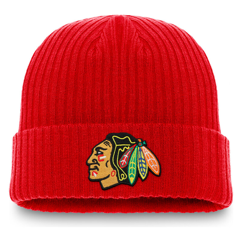 Fanatics Pánská zimní čepice Chicago Blackhawks NHL A/CAP Beanie