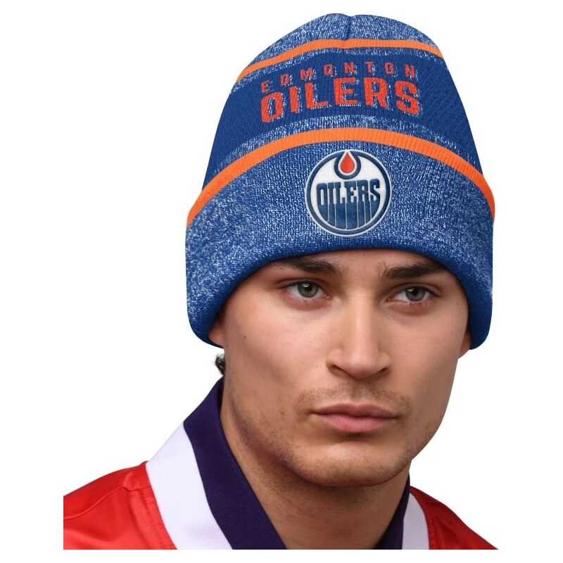 Starter Pánská zimní čepice Edmonton Oilers NHL Sideline Beanie