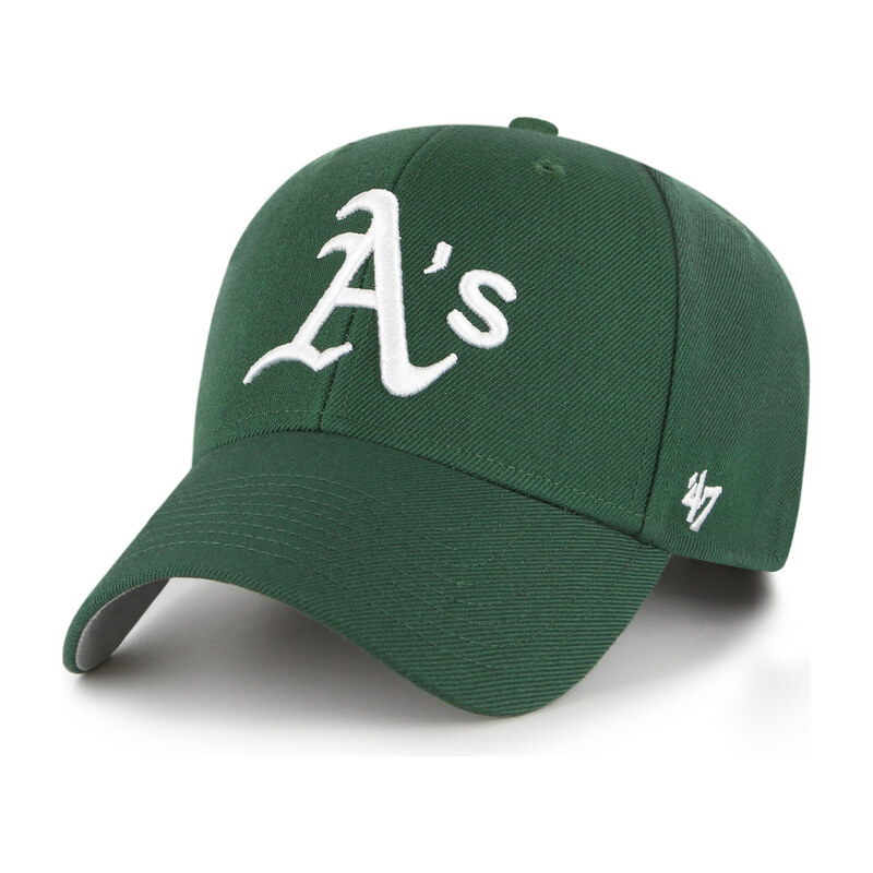 47 Brand Dětská kšiltovka Oakland Athletics MLB 47 MVP Zelená