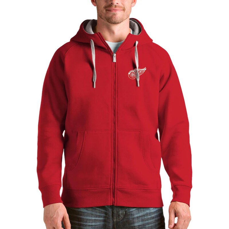 Antigua Pánská mikina Detroit Red Wings NHL Logo Victory Full