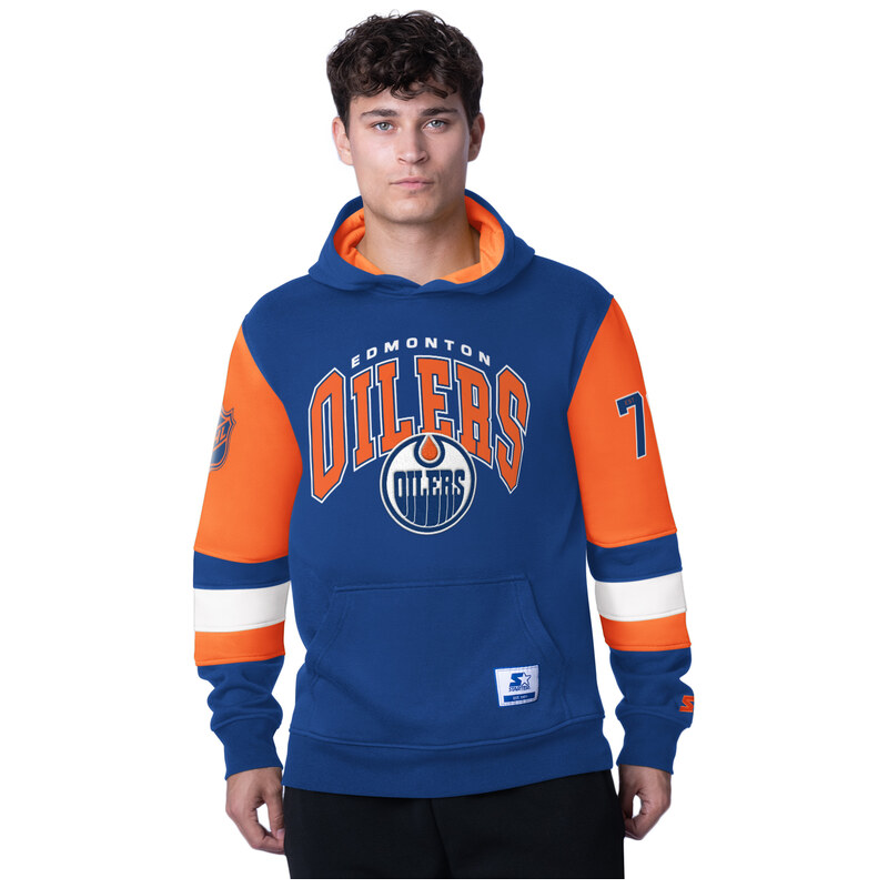 Starter Pánská mikina Edmonton Oilers NHL END ZONE Fleece Hoodie