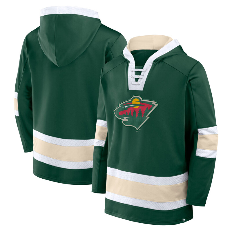 Fanatics Pánská mikina Minnesota Wild NHL Mens Laced Hockey