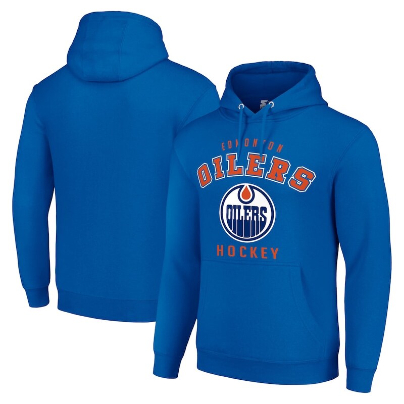 Pánská mikina Edmonton Oilers NHL Starter Logo Pullover Hoodie -