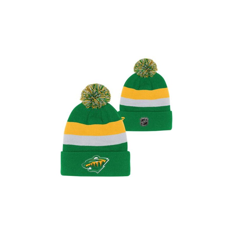 Outerstuff Dětská zimní čepice Minnesota Wild NHL Cuffed Beanie