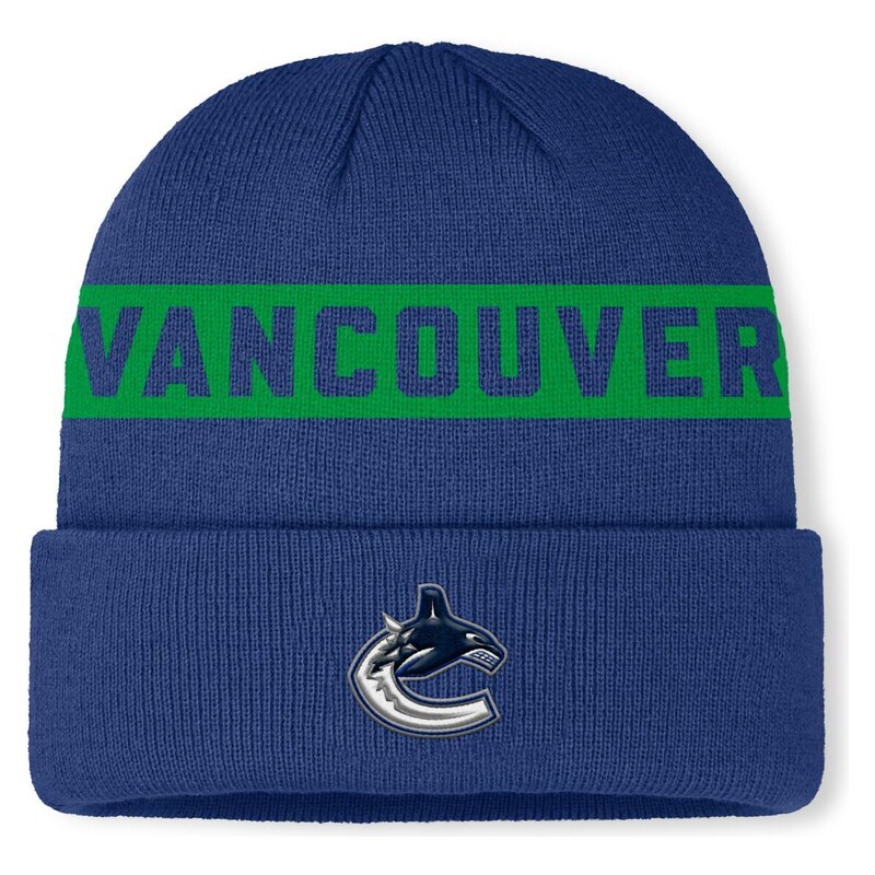 Fanatics Pánská zimní čepice Vancouver Canucks NHL Authentic Pro