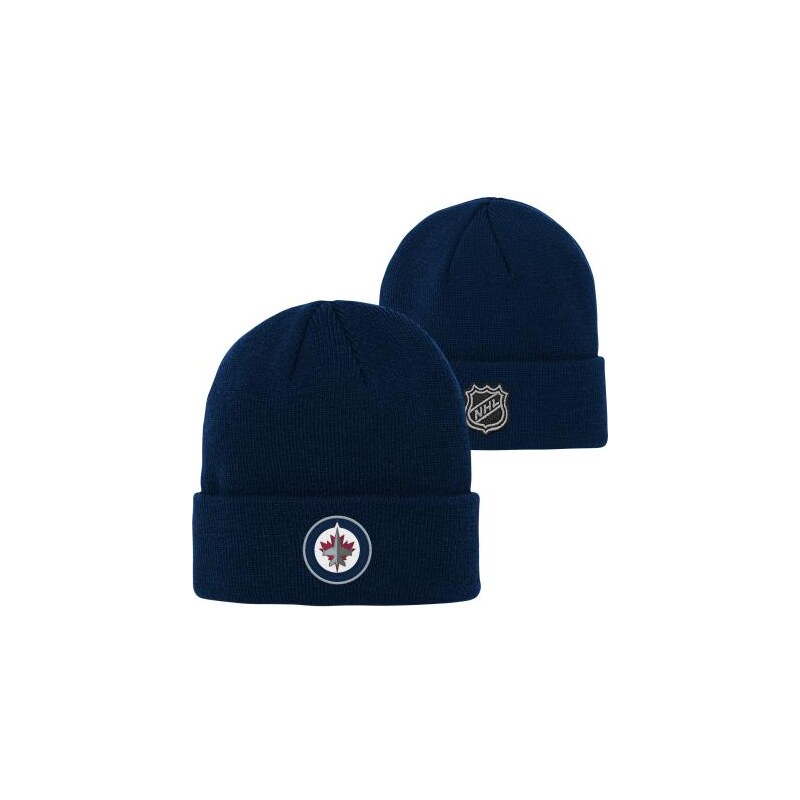 Outerstuff Dětská zimní čepice Winnipeg Jets NHL Cuffed Knit