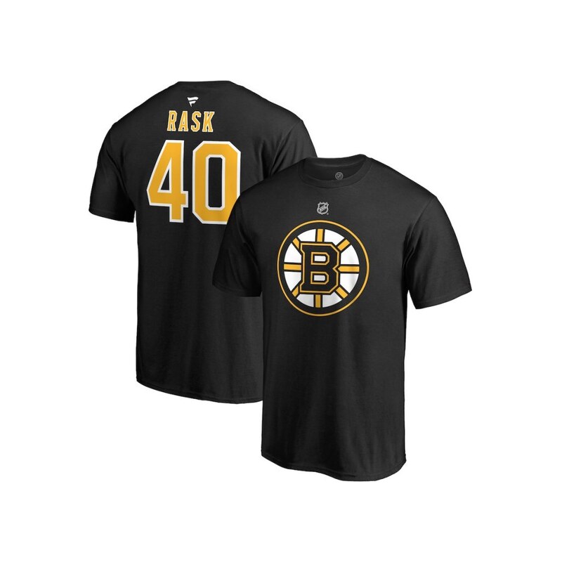 Pánské tričko Boston Bruins NHL Tuukka Rask Černá