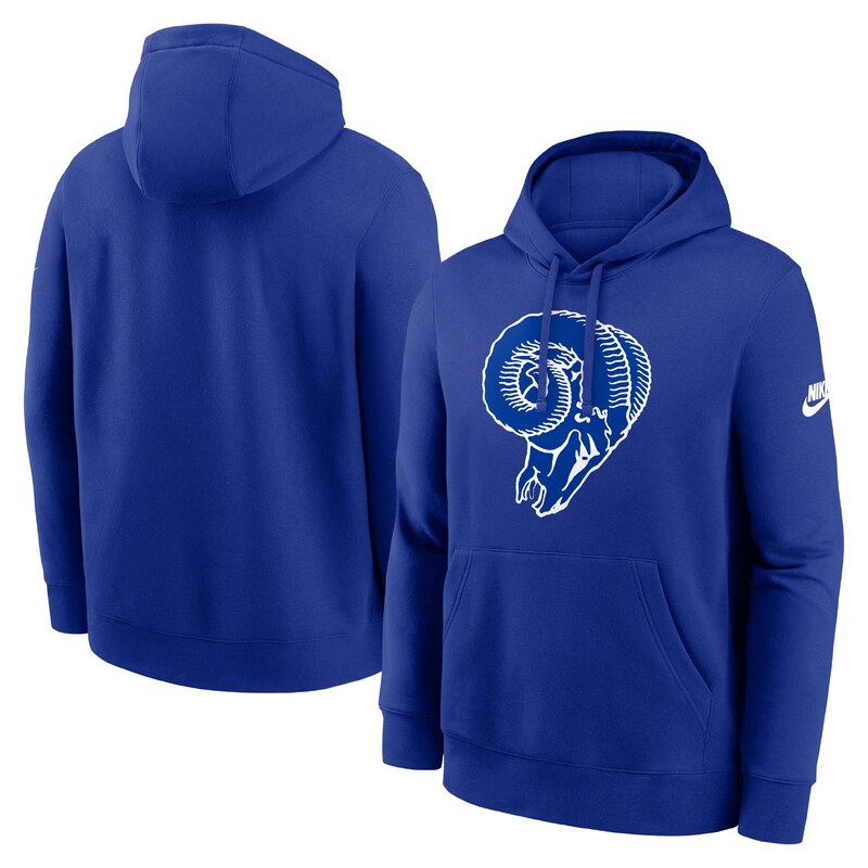Pánská mikina Los Angeles Rams NFL Nike Club Logo Hoodie modrá