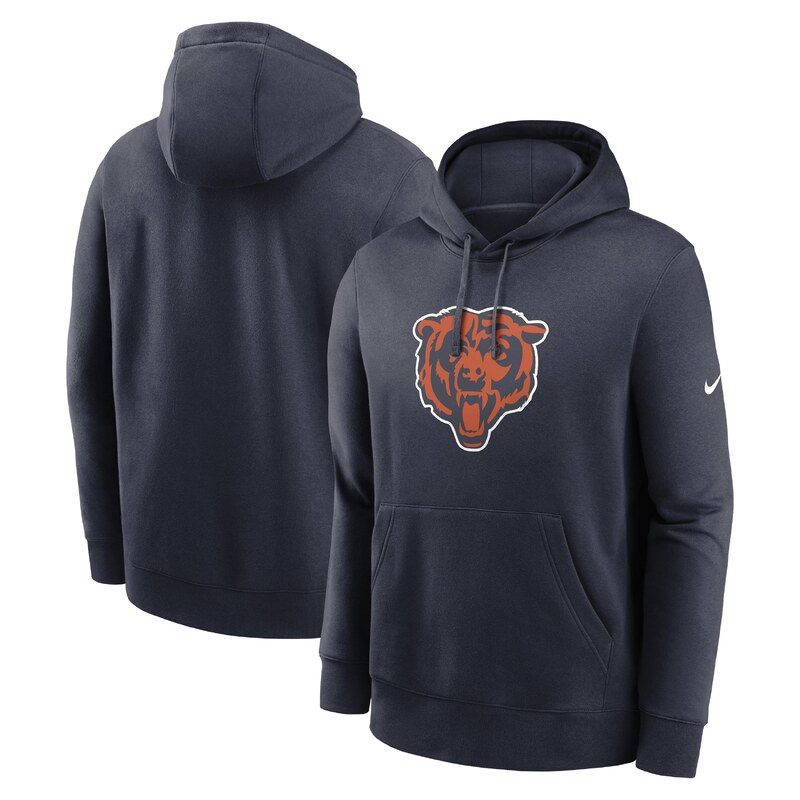 Pánská mikina Chicago Bears NFL Nike Club Logo Hoodie Černá