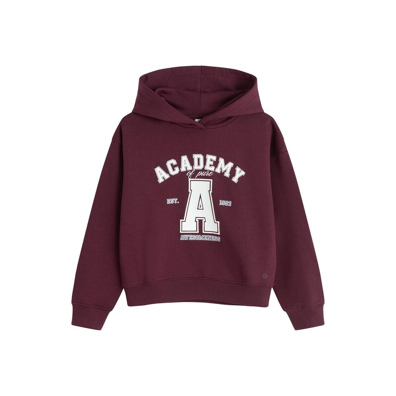 Cool Club Mikina burgundská červeň / bílá