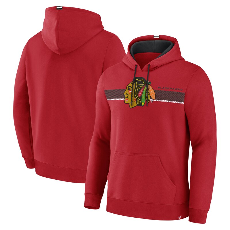 Fanatics Pánská mikina Chicago Blackhawks NHL Wrist Shot Hoodie