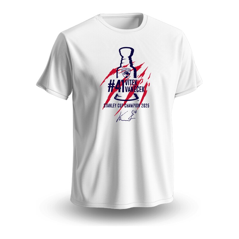 FansArena Dětské tričko Vítek Vaněček #41 Stanley Cup Champion