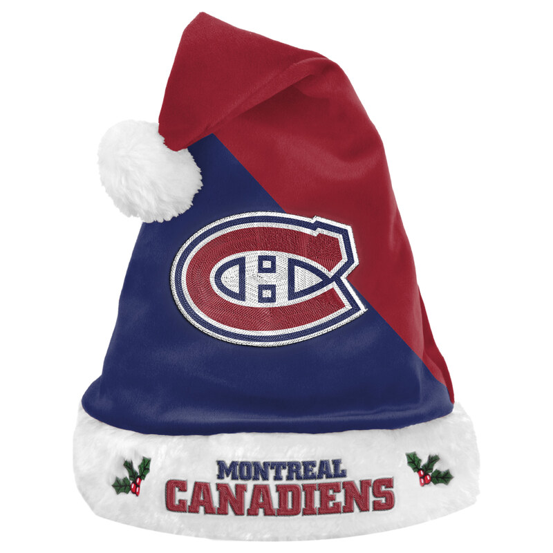 Pánská zimní čepice Montreal Canadiens NHL FOCO Colorblock Santa