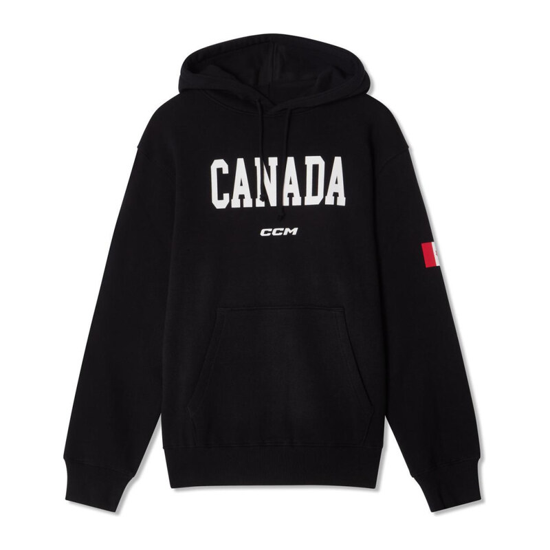 Pánská mikina CCM Flag Hood Team Canada Černá
