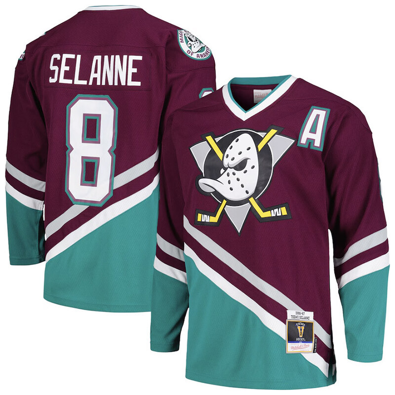 Mitchell & Ness Pánský dres Teemu Selanne Anaheim Ducks 1996 NHL