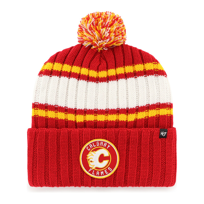 47 Brand Pánská zimní čepice Calgary Flames NHL Plateau ’47 Cuff