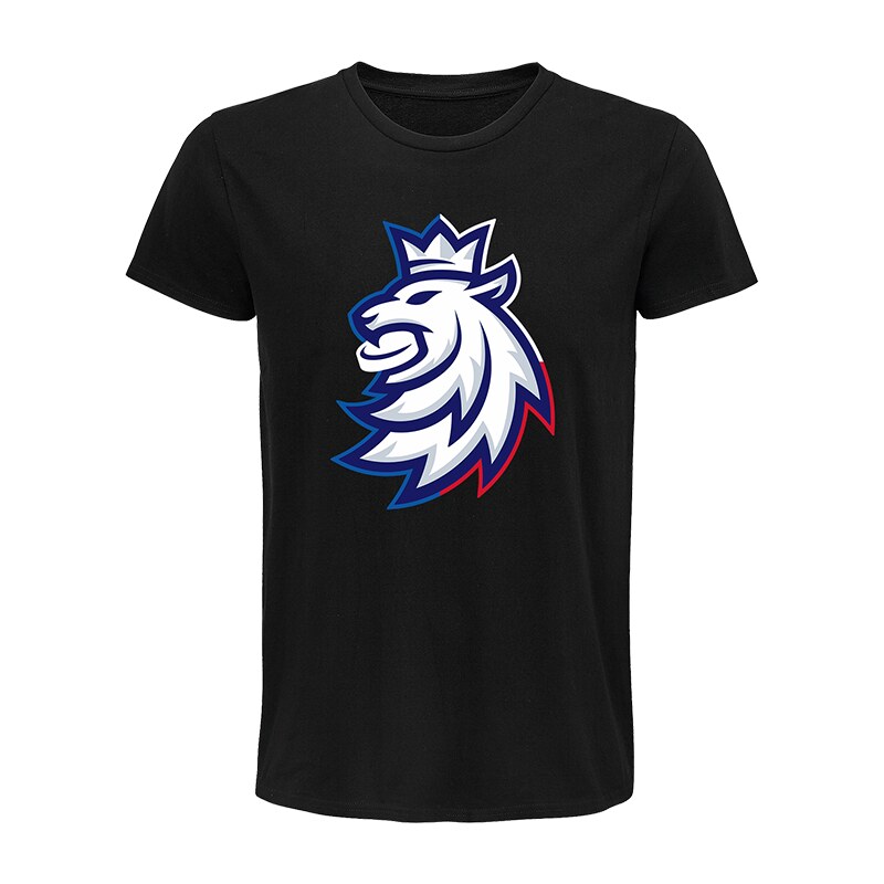 STŘÍDA SPORT Dětské Tričko Tricolour Logo Český Hokej Černá