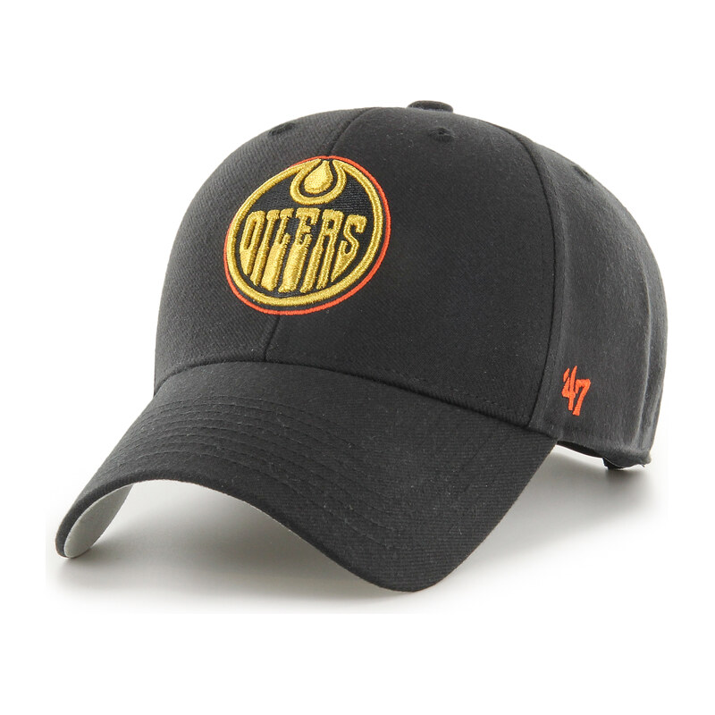 47 Brand Pánská kšiltovka Edmonton Oilers NHL Black Černá