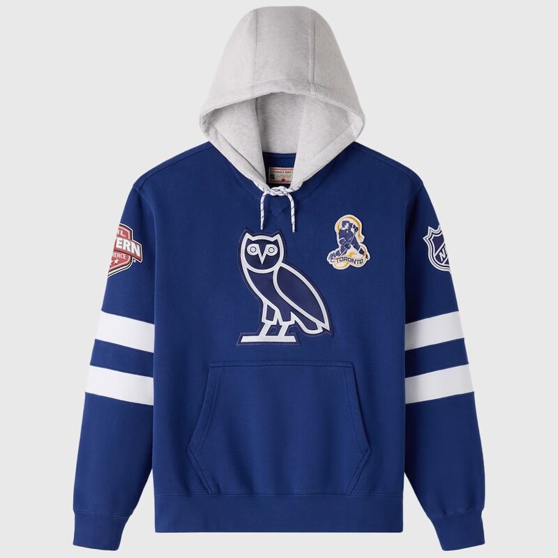 Pánská mikina Toronto Maple Leafs NHL x OVO Team Hoodie modrá