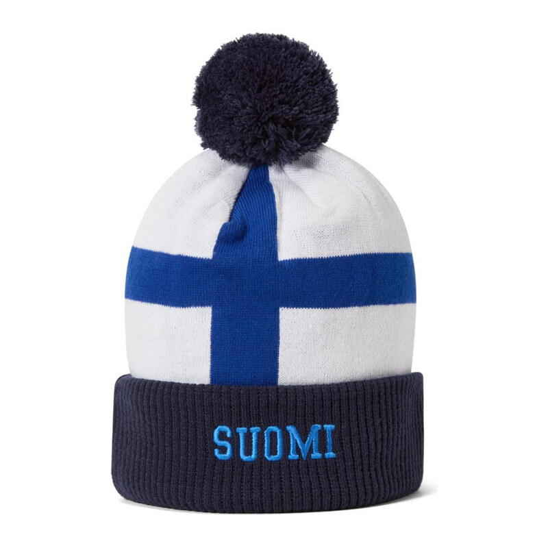 Pánská zimní čepice CCM Pom Flag Team Finland bílá