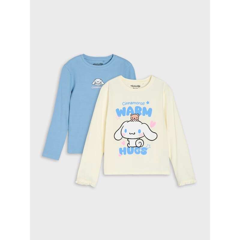 Sinsay - Bavlněná trička s dlouhým rukávem Cinnamoroll 2 pack -