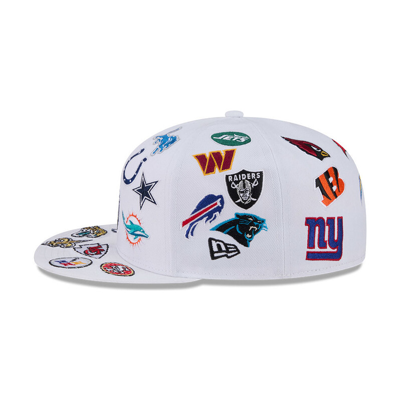Pánská kšiltovka NFL Logo NFL NEW ERA 5950 All over bílá