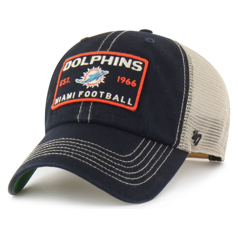 47 Brand Pánská kšiltovka Miami Dolphins NFL Wabash 47 Clean Up