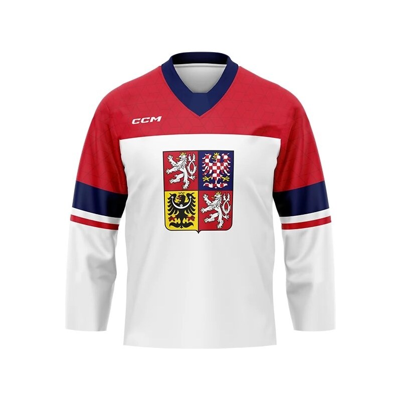 Dres české hokejové reprezentace 2026 CCM Fandres replica- bílý