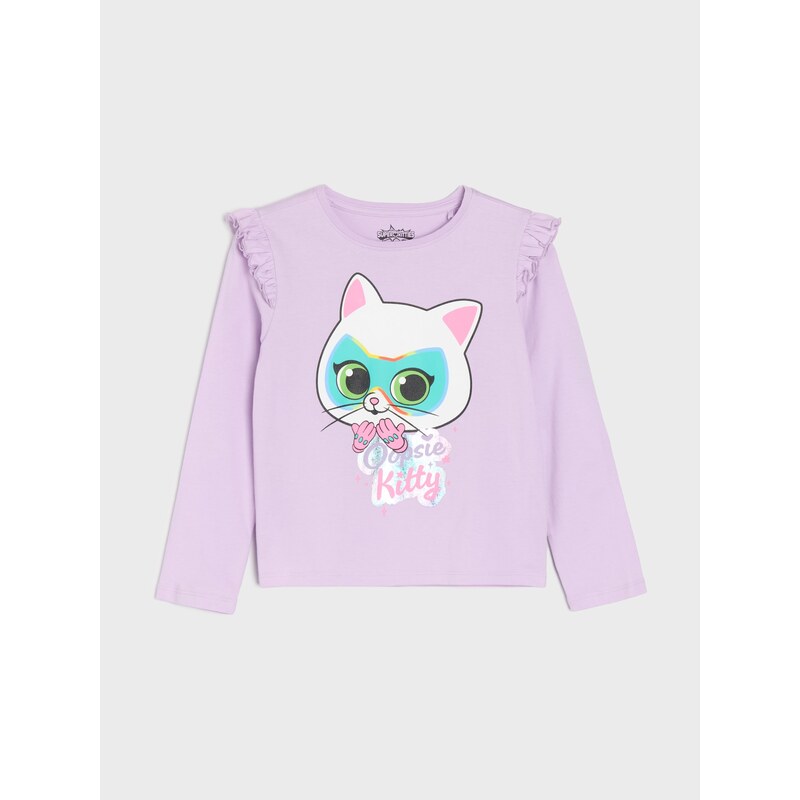 Sinsay - Bavlněná košilka s potiskem Disney SuperKitties -