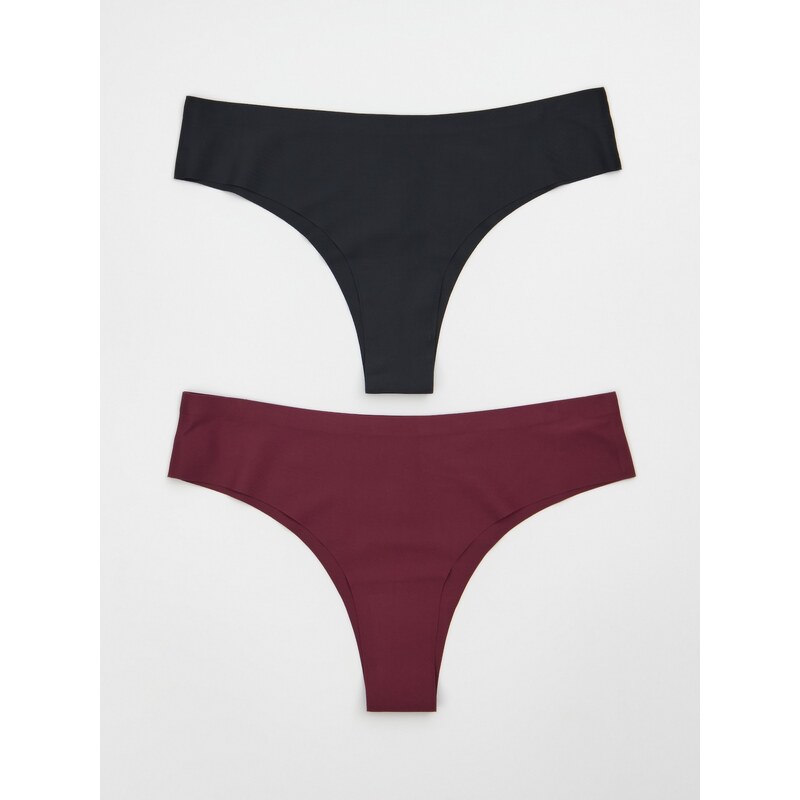 Sinsay - Sada 2 kusů brazilských kalhotek - vícebarevná