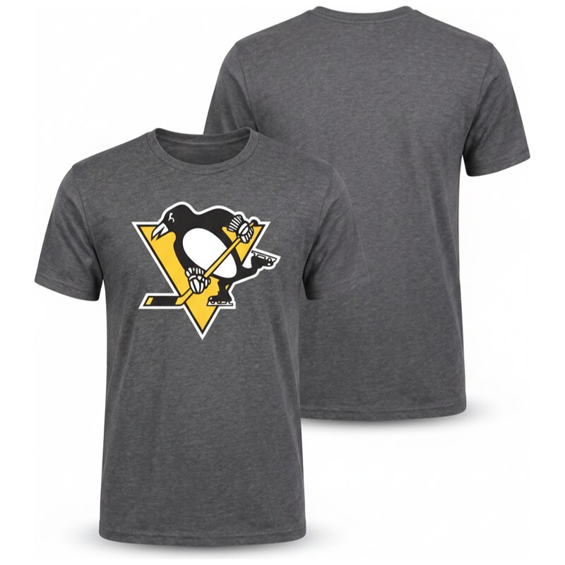 Pánské tričko Pittsburgh Penguins NHL Tek Patch šedá