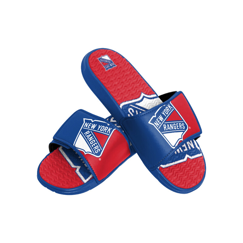 FOCO Pánské pantofle New York Rangers NHL Colorblock Slipper