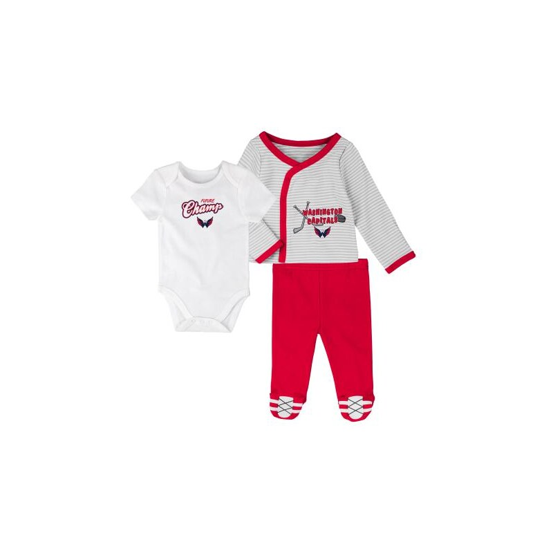 Outerstuff Dětské Body 3v1 Washington Capitals NHL 3 Piece Set