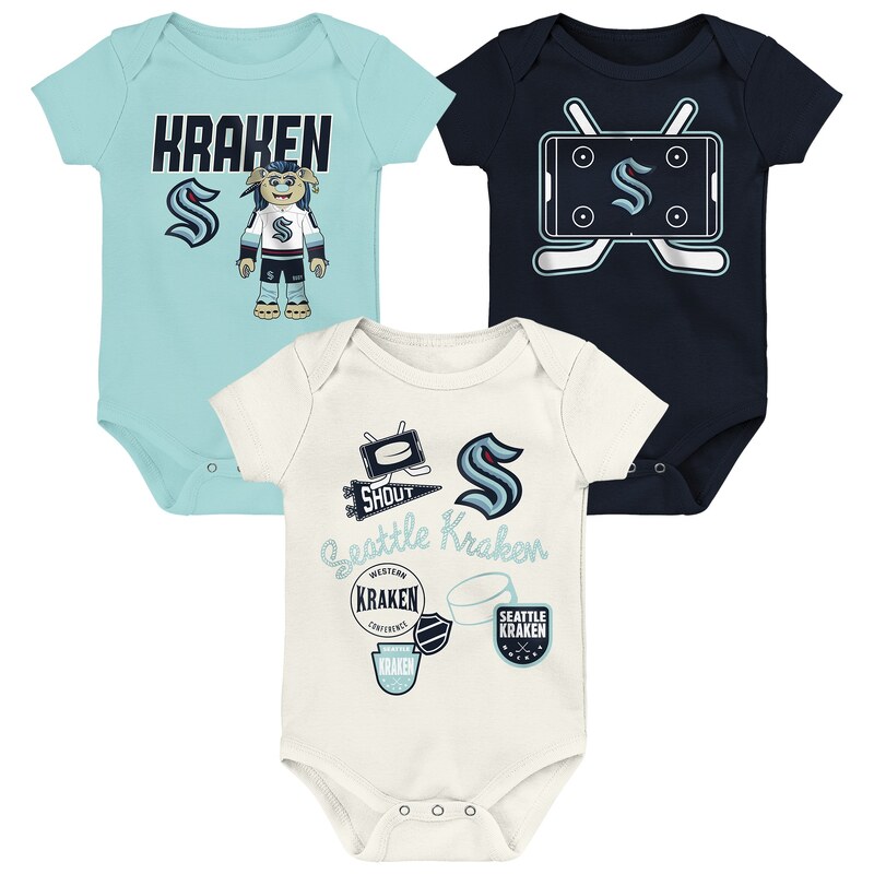Outerstuff Dětské body Seattle Kraken NHL Littlest Player 3Pk
