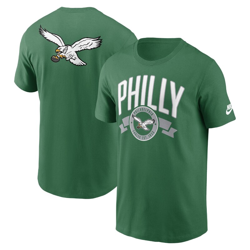 Pánské tričko Philadelphia Eagles NFL Nike Rewind Front and Back