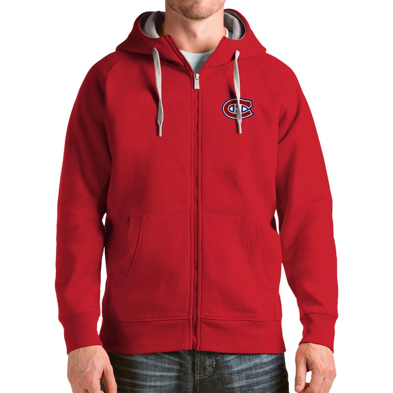 Pánská mikina Montreal Canadiens NHL Antigua Logo Victory Full