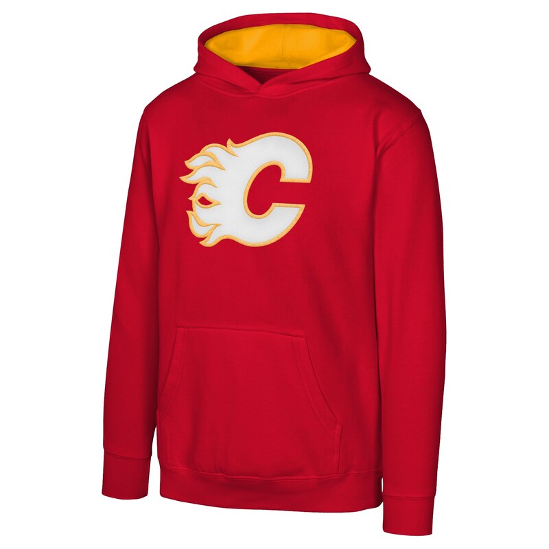 Outerstuff Dětská mikina Calgary Flames NHL Prime Po Flc Hood