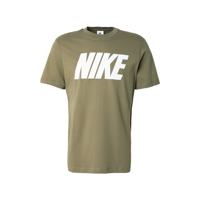 Nike Sportswear Tričko Club olivová / bílá
