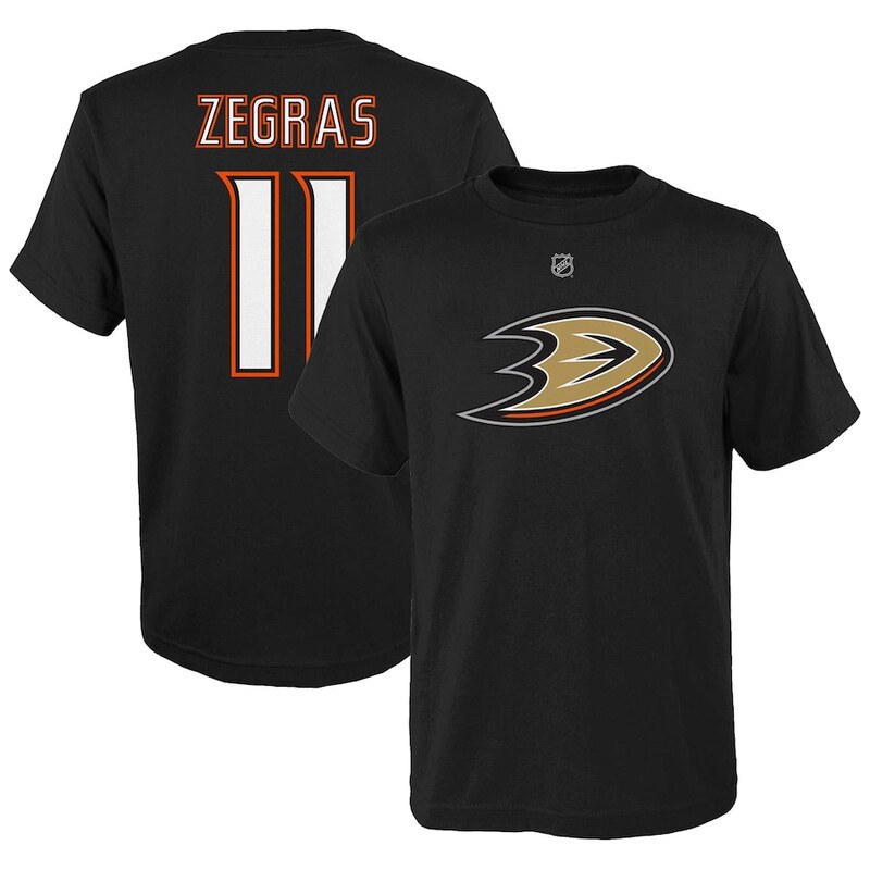 Outerstuff Dětské tričko Anaheim Ducks NHL Trevor Zegras Černá