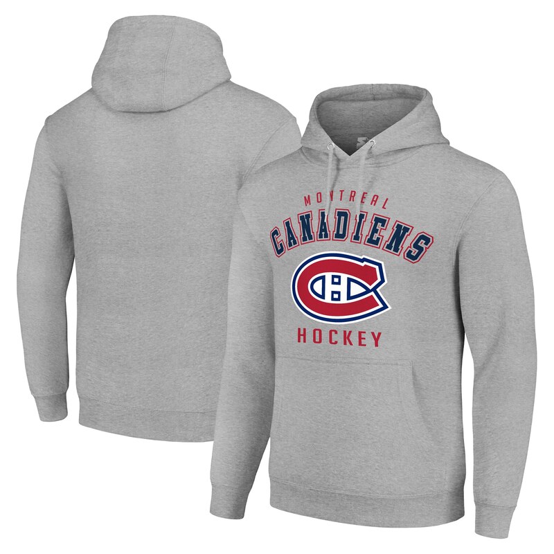 Starter Pánská mikina Montreal Canadiens NHL Heather Gray Logo