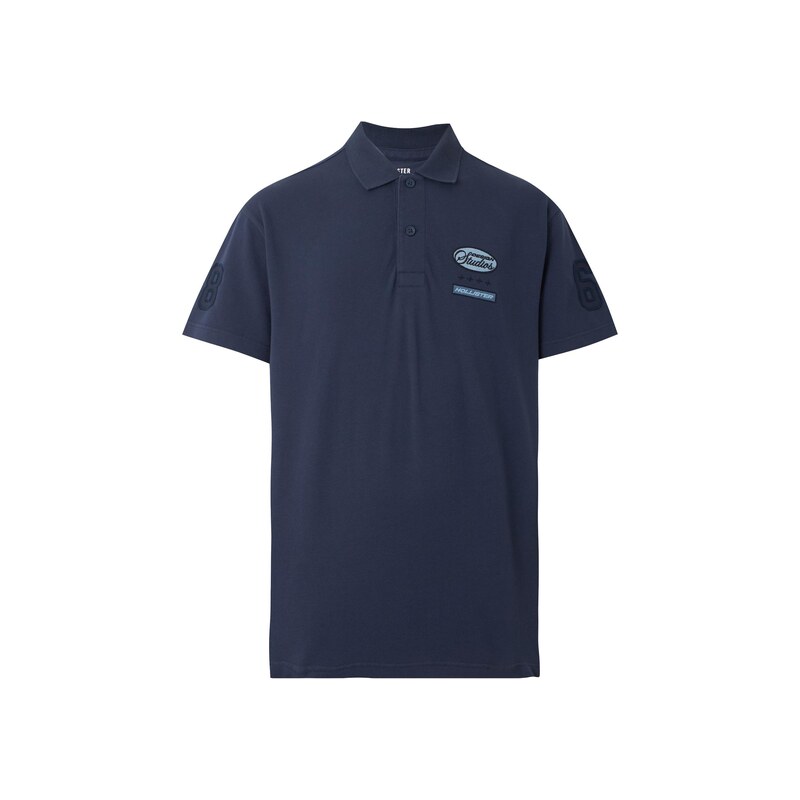 HOLLISTER Tričko námořnická modř / opálová / světlemodrá