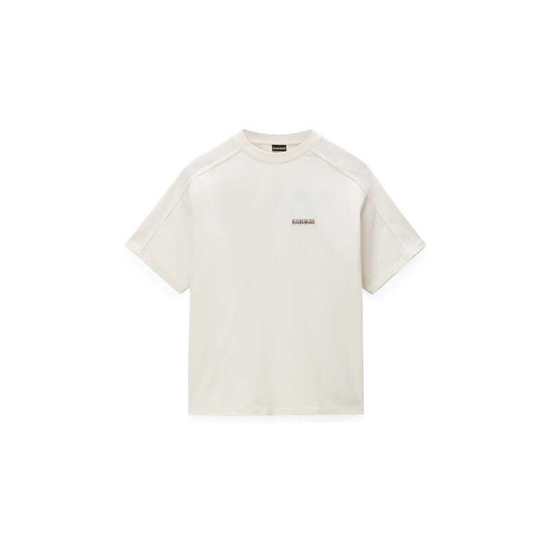 NAPAPIJRI Tričko TEZA tmavě hnědá / offwhite