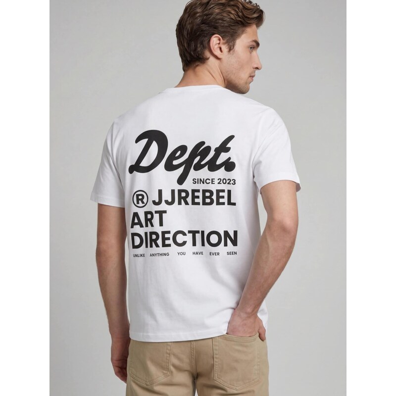 JJ Rebel Tričko JREBELIJAH černá / bílá