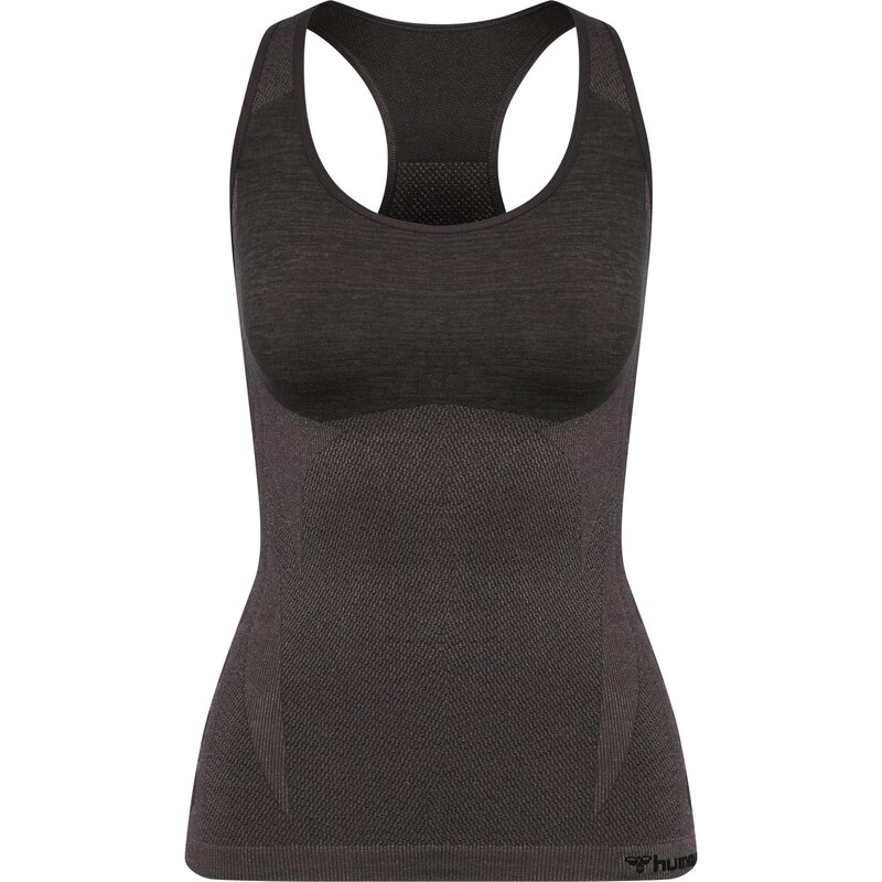 Hummel Sportovní top hnědá / černá