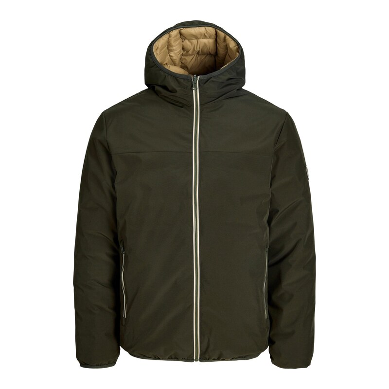 JACK & JONES Zimní bunda JJEBROOKLYN tmavě zelená