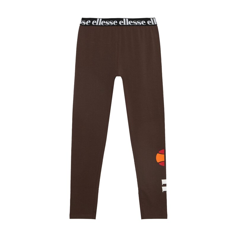 ELLESSE Legíny Fabi 2 tmavě hnědá / oranžová / krvavě červená /