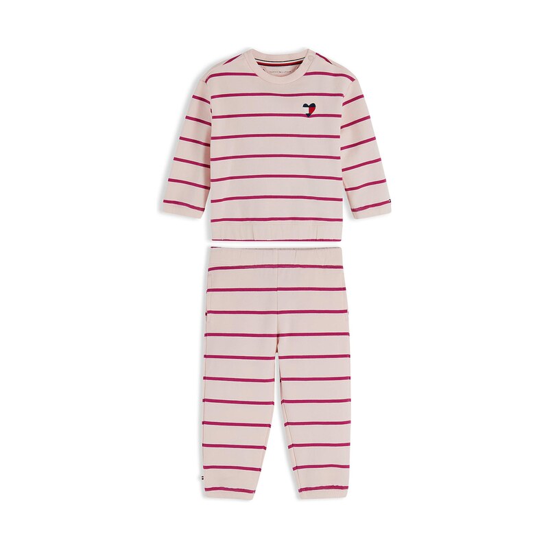 TOMMY HILFIGER Joggingová souprava světle růžová / červená