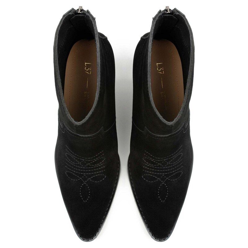 L37 HANDMADE SHOES Kotníkové boty černá