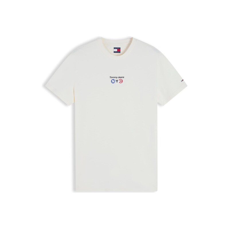 Tommy Jeans Tričko NYC světle béžová
