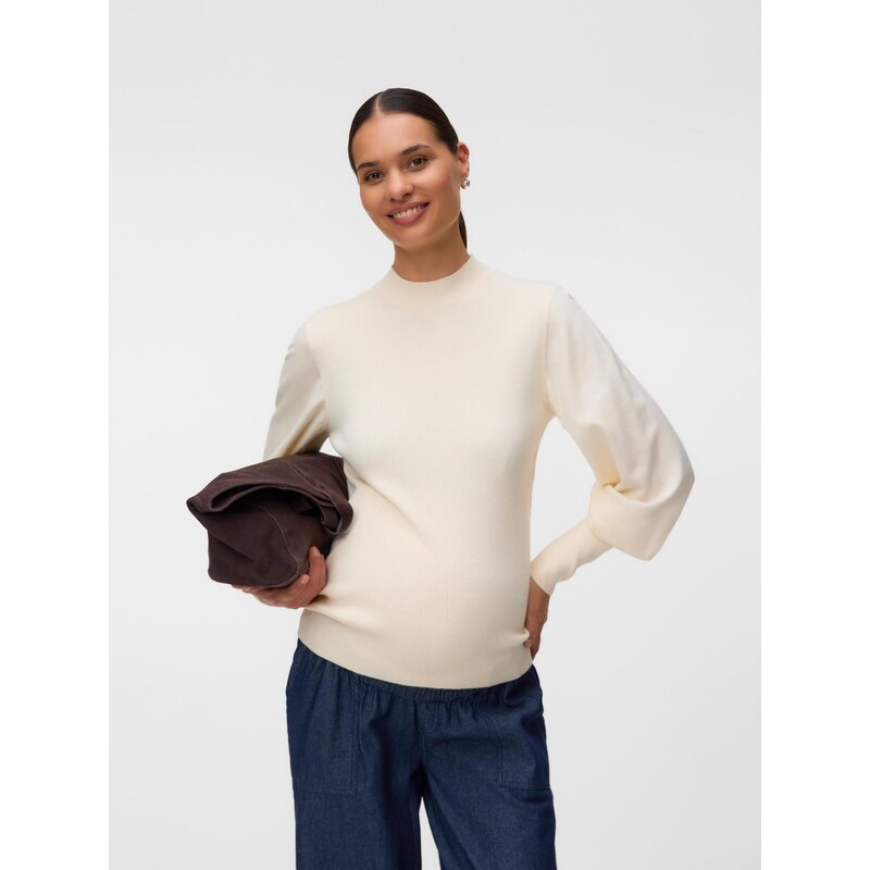 Vero Moda Maternity Svetr VMMHollykaris slonová kost